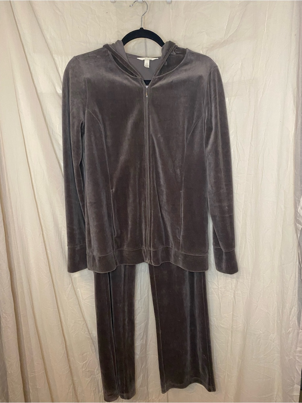Soma velour track suit pants and jacket szS/M